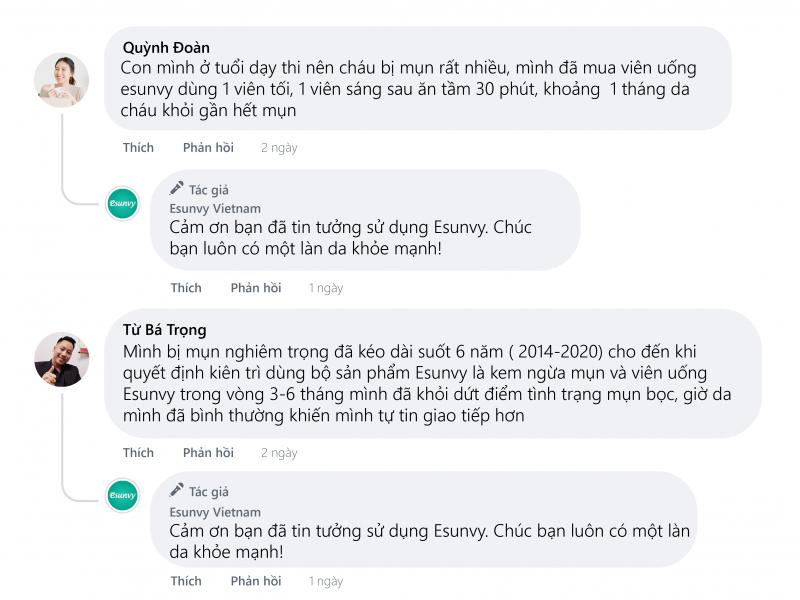Viên uống trị mụn Esunvy từ dược liệu thiên nhiên