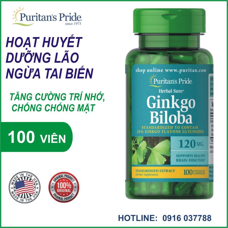 Viên uống tuần hoàn não hoạt huyết dưỡng não Ginkgo Biloba