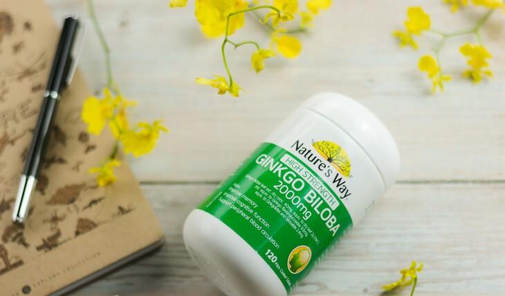 Viên uống tuần hoàn não Nature's Way High Strength Ginkgo Biloba