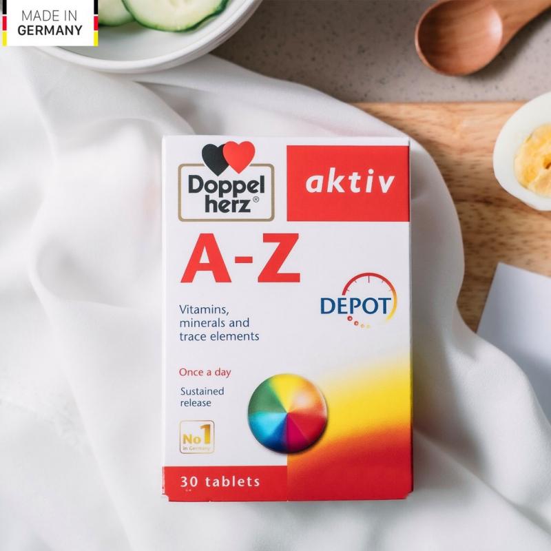 Viên uống vitamin tổng hợp tăng cường sức khỏe đề kháng Doppelherz Aktiv A-Z Depot