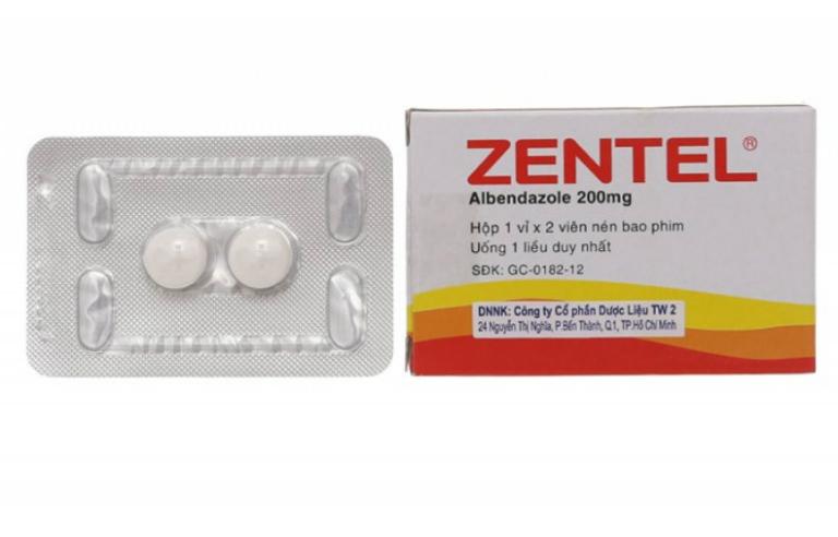 Viên uống tẩy giun Zentel