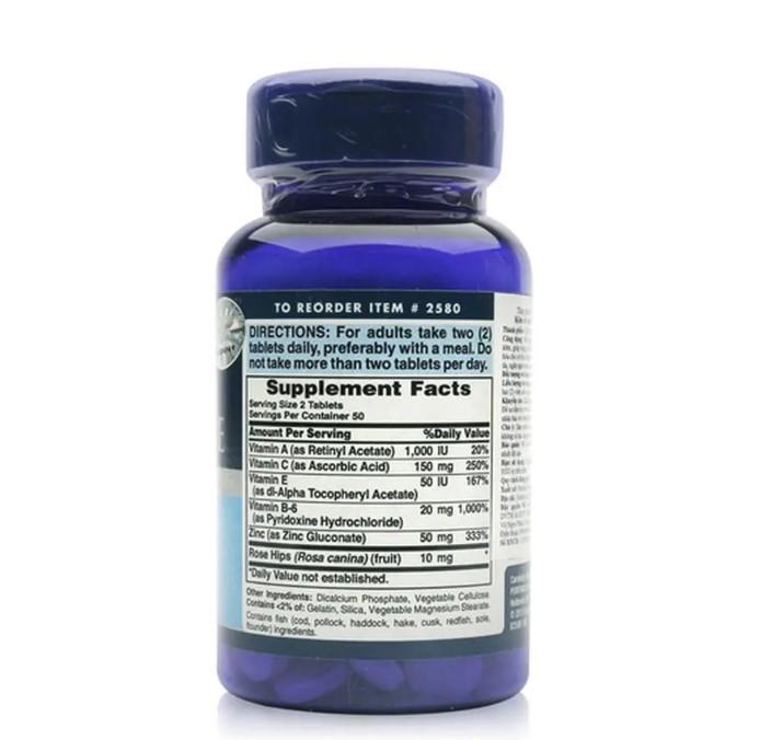 Viên uống Zinc For Acne  bổ sung kẽm ngừa mụn của Puritan's Pride