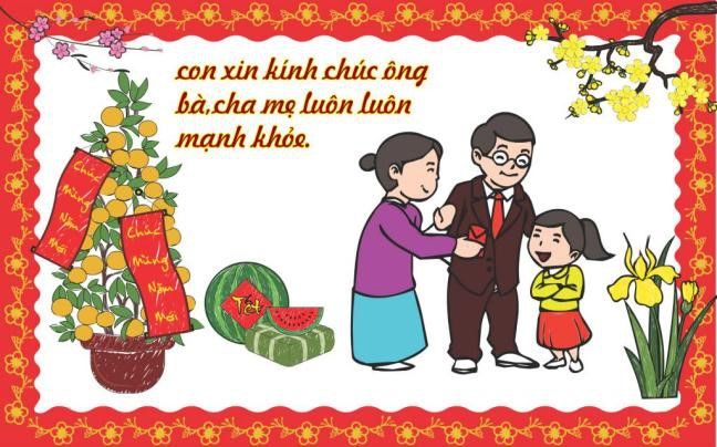 Viết thư thăm hỏi và chúc mừng năm mới ông bà