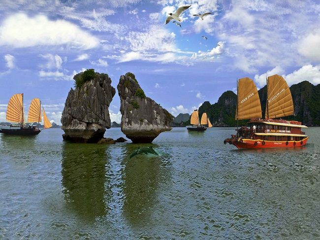 Hòn Trống Mái ở Hạ Long