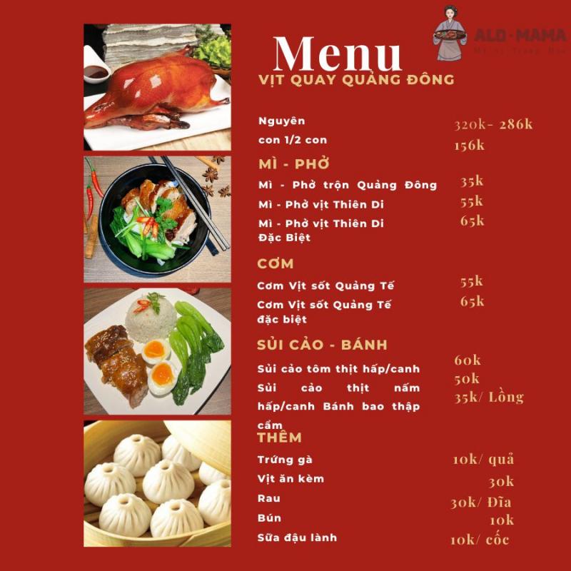 Menu AloMama