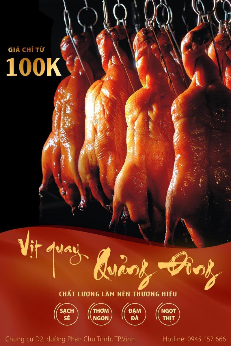Vịt Quay Quảng Đông thành Vinh