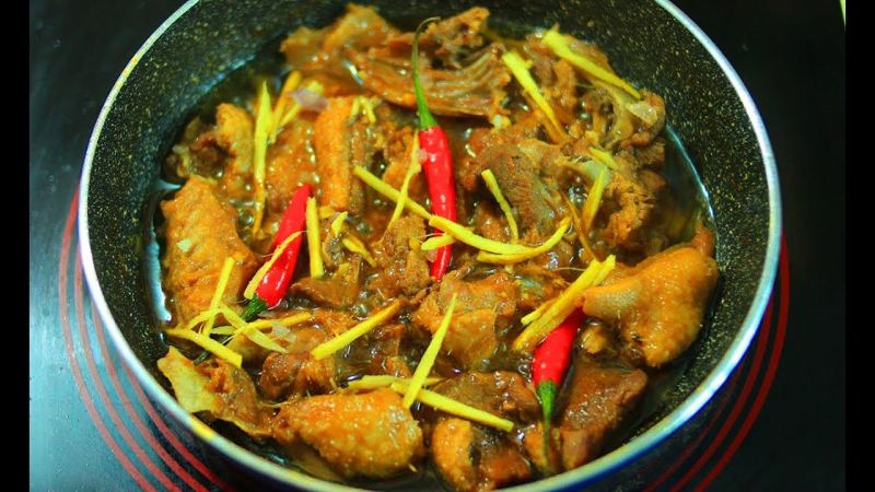 Vịt xào gừng