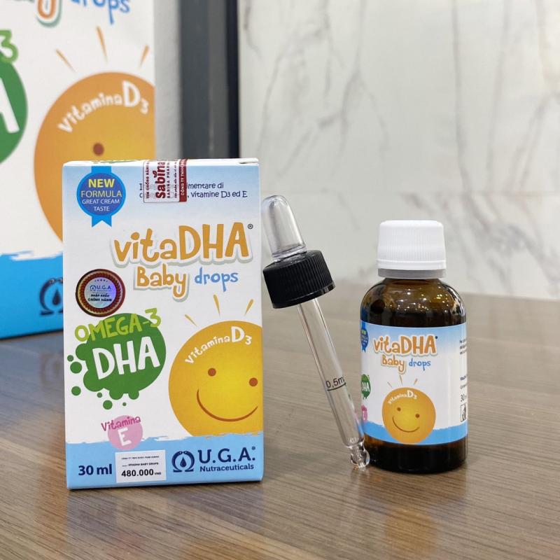 VitaDHA Baby Drops – DHA và D3 cho trẻ sơ sinh và trẻ nhỏ đến từ Châu Âu