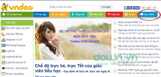 Tài liệu vndoc.com được phân loại rõ ràng