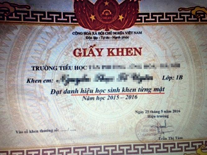 Giấy khen 