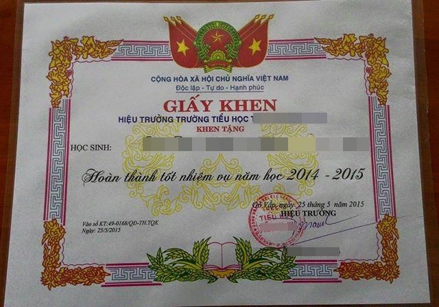 Giấy khen 