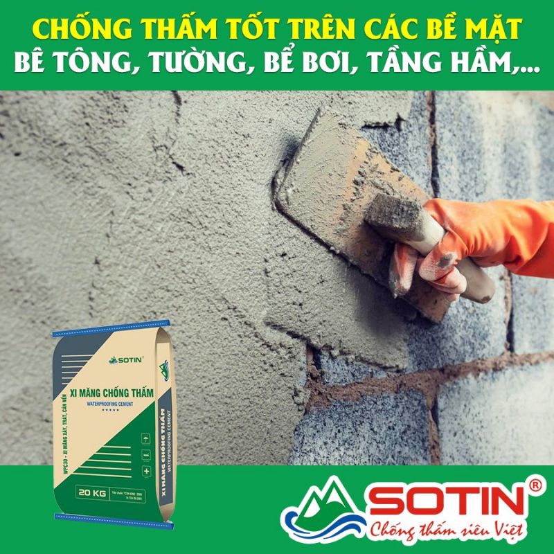 Vữa chống thấm Sotin