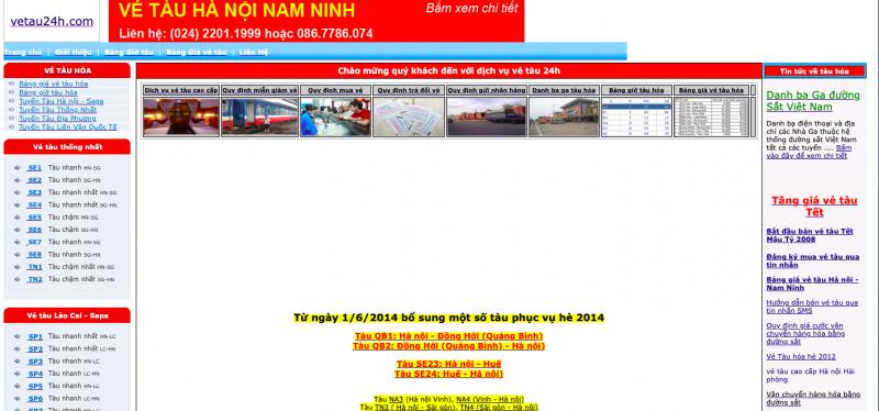 Website vetau24h.com