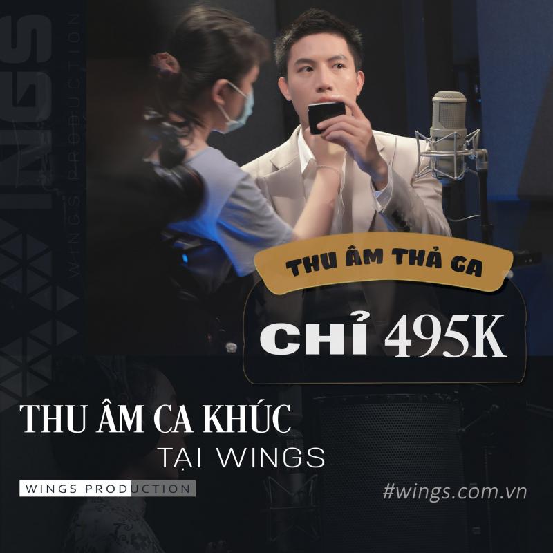 Wings production Công ty Truyền thông và Giải trí  có thiết bị thu âm hiện đại, chuyên nghiệp. Đội ngũ Kỹ thuật viên giàu kinh nghiệm, vui vẻ và nhiệt tình