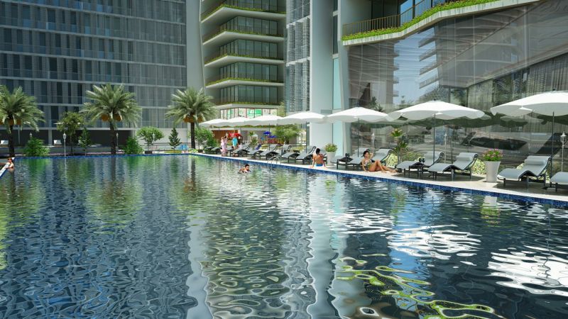 Bể bơi tại Wyndham Soleil Đà Nẵng
