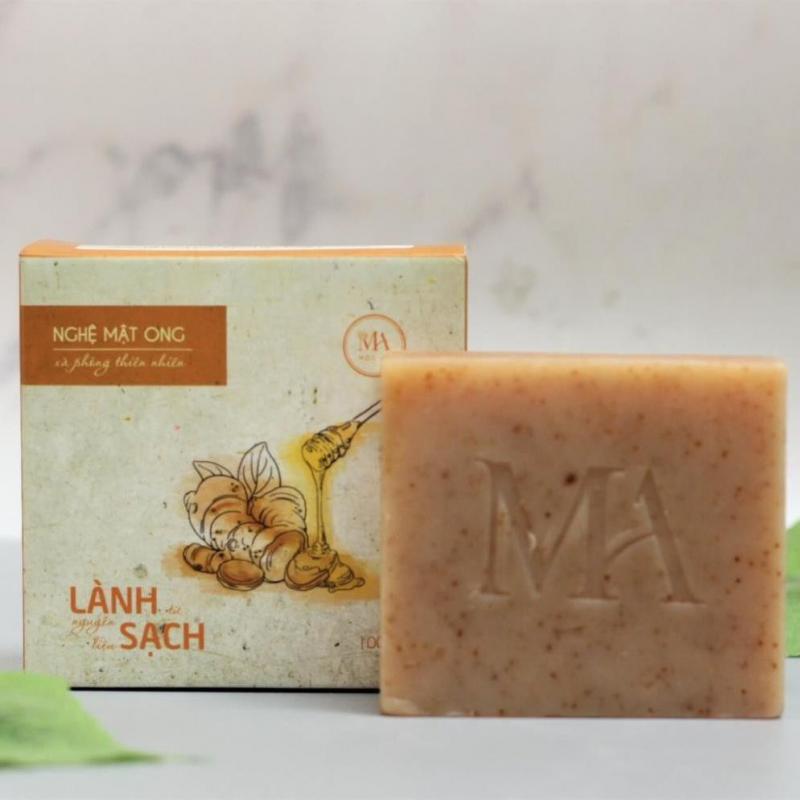 Xà Bông Thiên Nhiên Mộc An Nghệ Mật Ong Chăm Sóc Face & Body- Giảm Mụn Thâm, Dưỡng Da Sáng Mịn 100g