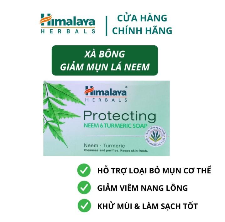 Xà phòng loại bỏ sạch mụn lưng Himalaya neem và nghệ tây 75g