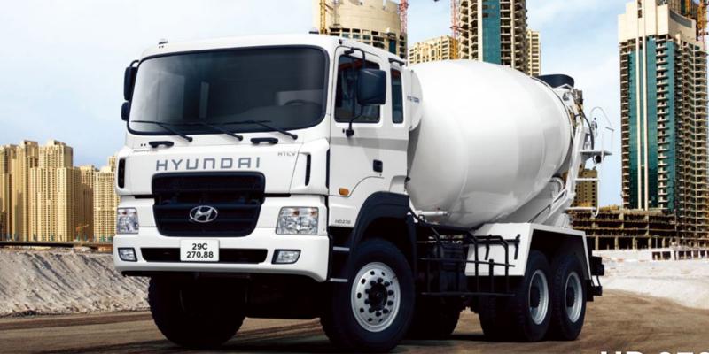 Xe bồn trộn bê tông Hyundai