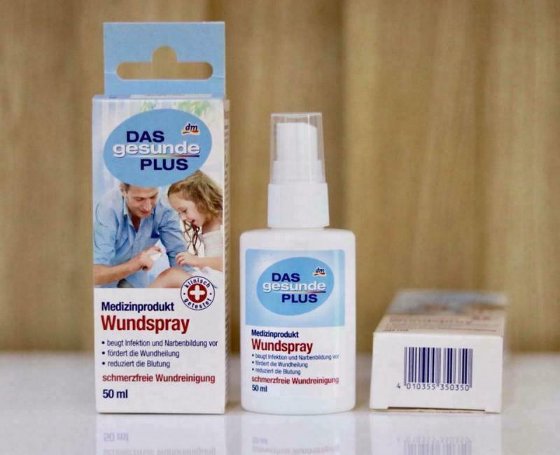 Xịt cầm máu và khử trùng vết thương nhẹ Wundspray