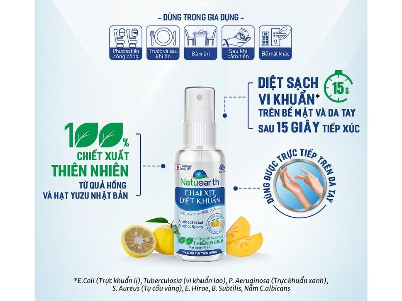 Xịt diệt khuẩn Natuearth