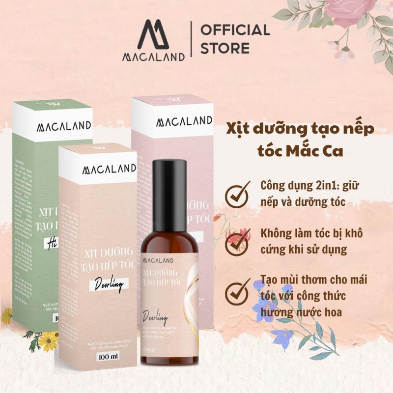 Xịt giữ nếp tạo kiểu và dưỡng tóc MACALAND