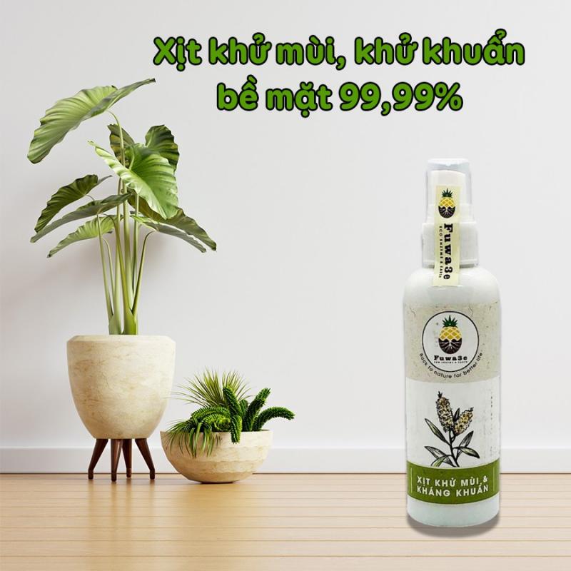 Xịt khử mùi kháng khuẩn đuổi muỗi côn trùng Fuwa3e hữu cơ tinh dầu sả chanh