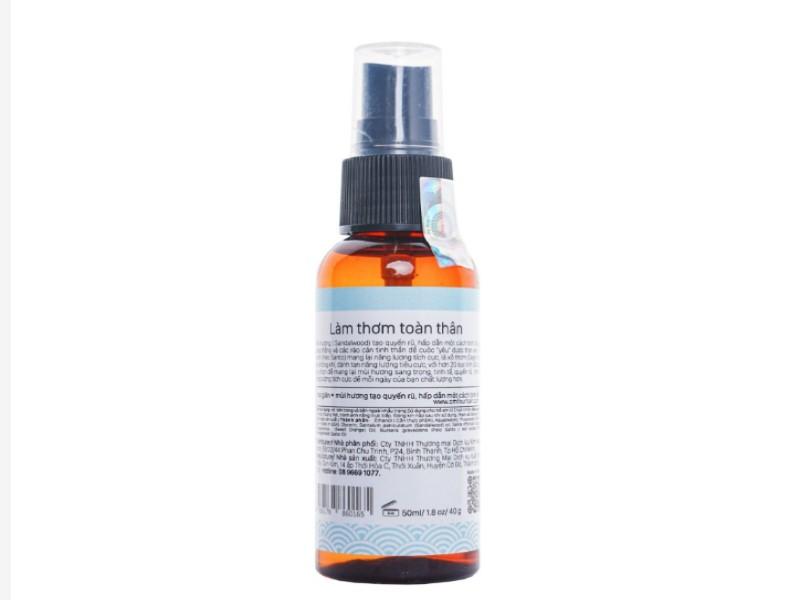 Xịt làm thơm toàn thân Body Mist quyến rũ Santo