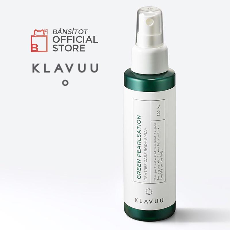 Xịt lưng KLAVUU Green Pearlsation teatree care body spray 100ml hương tràm