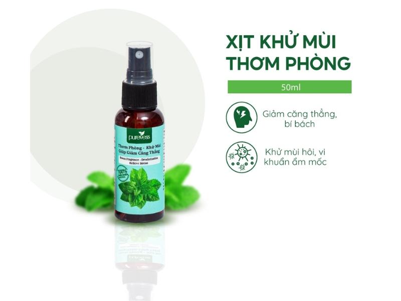 Xịt phòng tinh dầu Purevess kháng khuẩn, xua đuổi côn trùng
