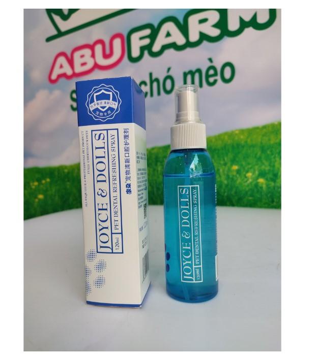 Xịt thơm miệng cho chó mèo Joyce & Dolls Pet Dental Refreshing Spray