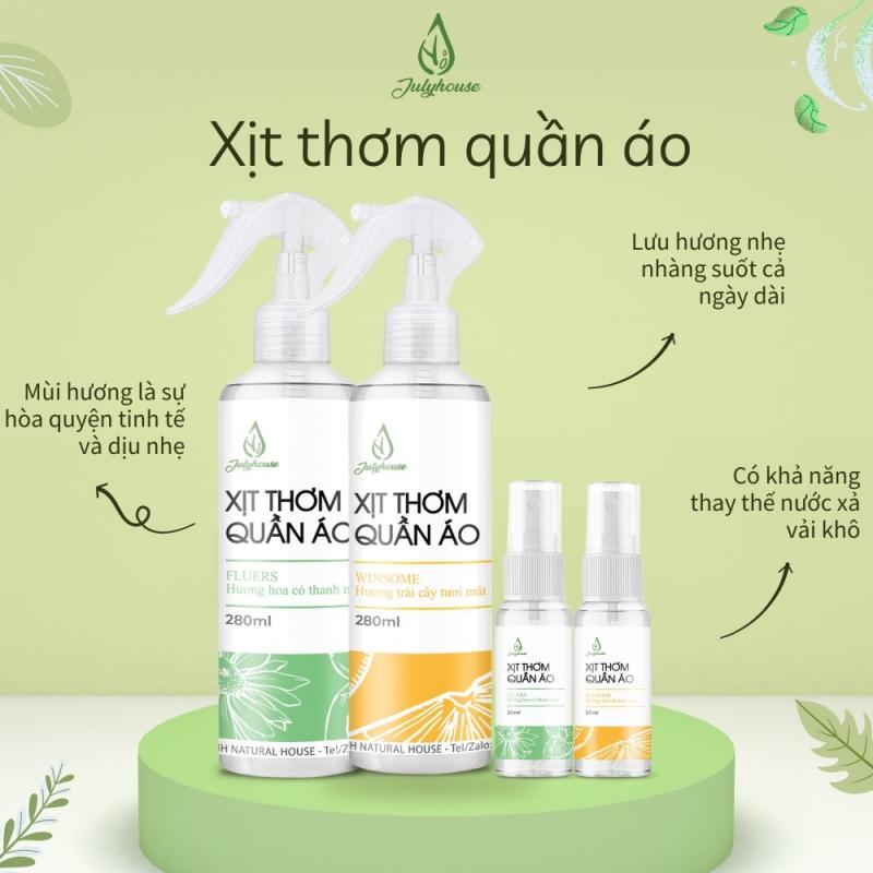 Xịt thơm quần áo JULYHOUSE