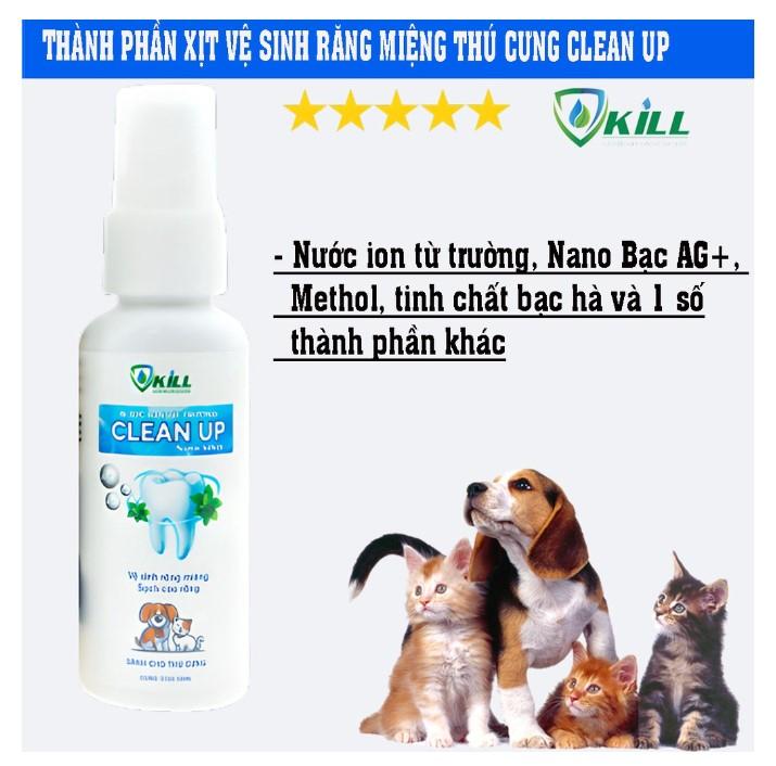Xịt vệ sinh răng miệng cho thú cưng Clean Up