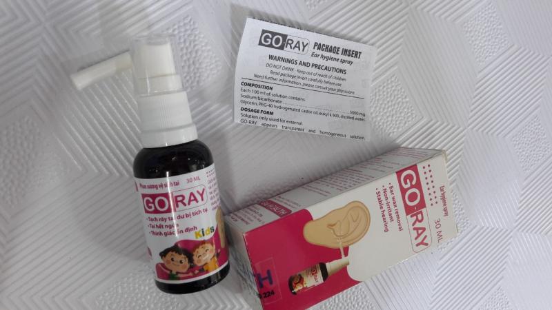 Xịt vệ sinh tai Go-Ray (Hồng Kids)