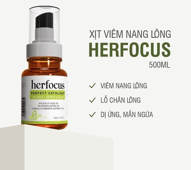Xịt viêm nang lông Herfocus