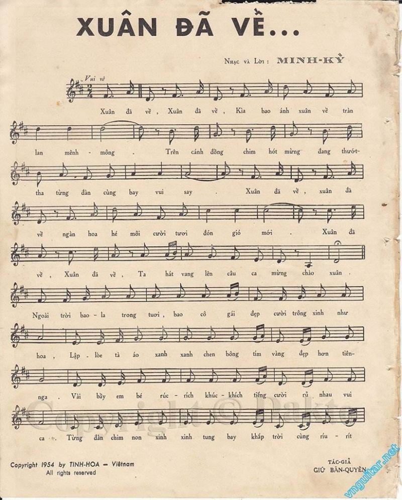 Xuân đã về (1950) - Minh Kỳ