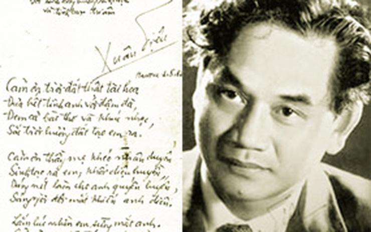 Nhà thơ Xuân Diệu
