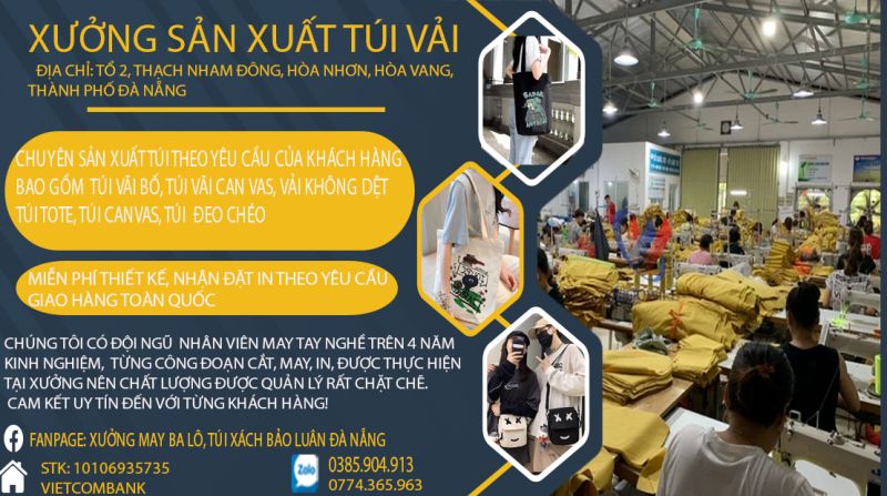 Xưởng May Ba Lô Túi Xách Bảo Luân Đà Nẵng