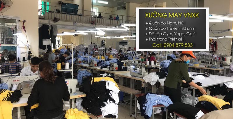 Xưởng may gia công quần áo VNXK