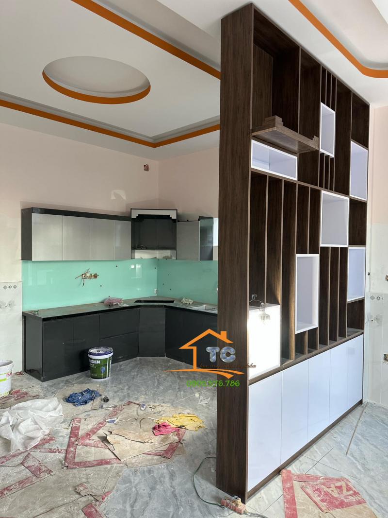 Xưởng nội thất - Tủ bếp nhựa cao cấp Tấn Cường