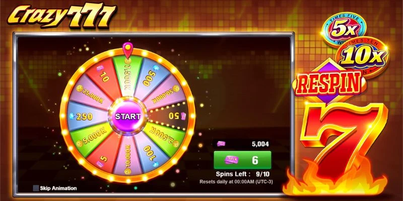 Crazy 777 - Chinh Phục Game Nổ Hũ Kịch Tính Đỉnh Cao 2 Vòng quay Crazy 777 tại Hi88