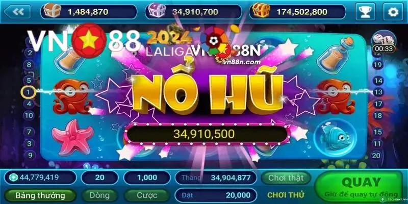 Các loại hình Nổ hũ phổ biến chỉ có tại Vn88
