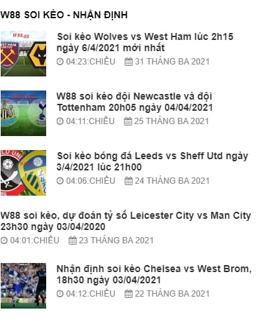 W88 TNTC Soi Kèo - Nhận Định